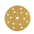 Dustless yellow hook and loop grinding disc